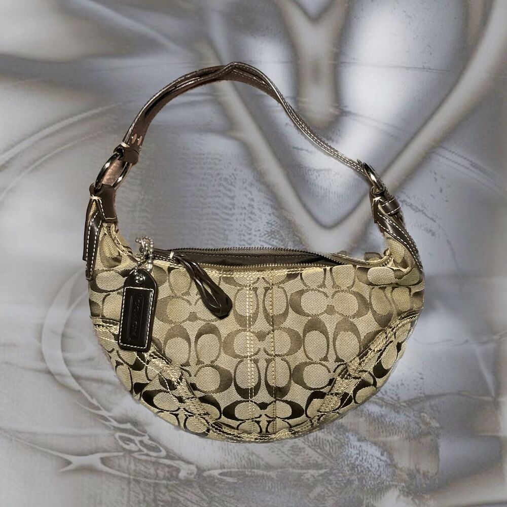 Coach Women's Brown and Tan Bag